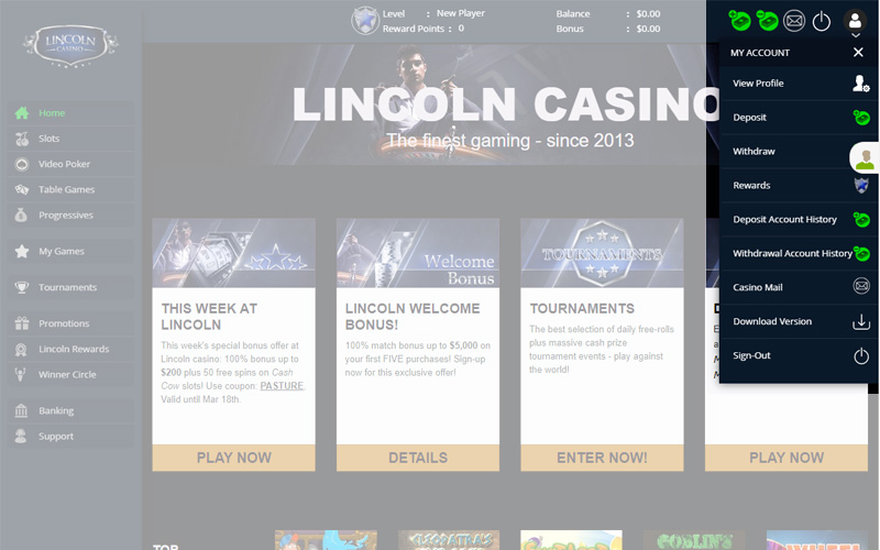 lincoln casino no deposit bonus codes 2020