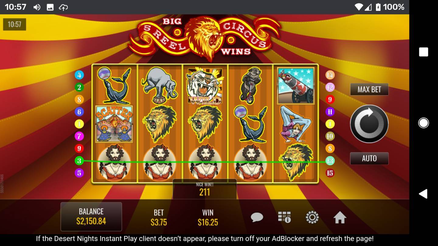 Circus Casino No Deposit Bonus