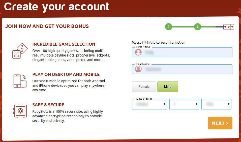 ruby slots no deposit bonus code