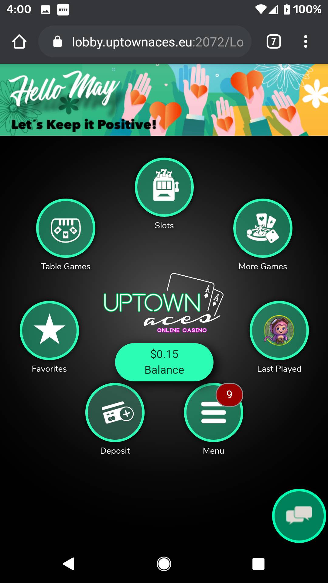 Uptown Aces No Deposit Bonus Codes April 2020