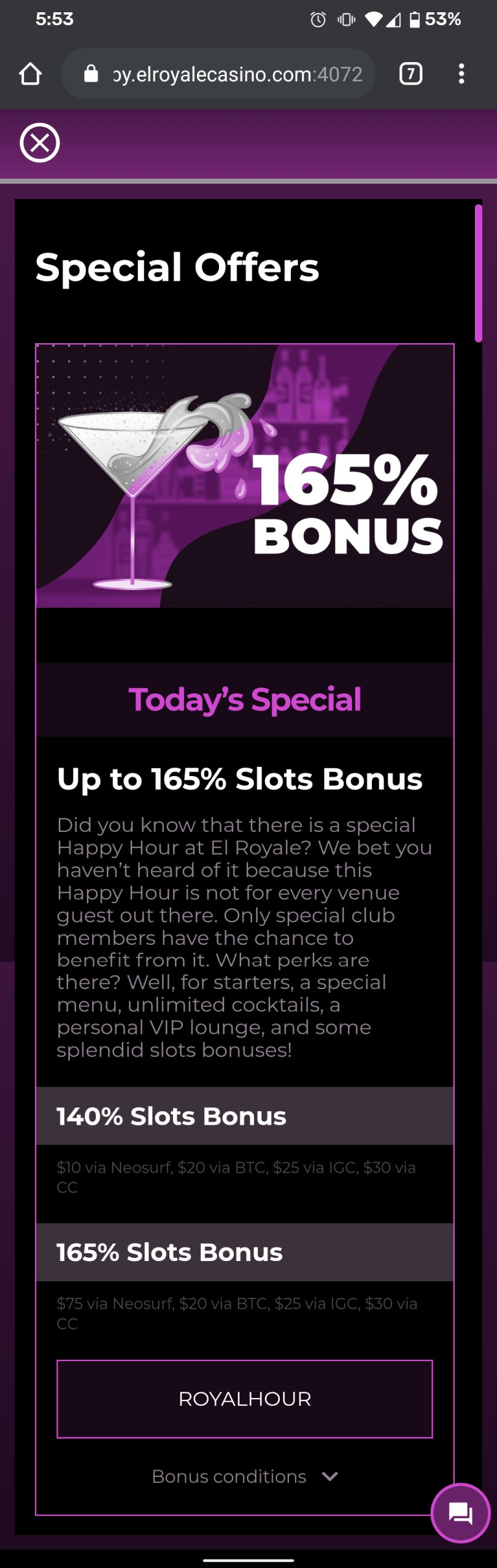 casino royal club no deposit bonus 2019