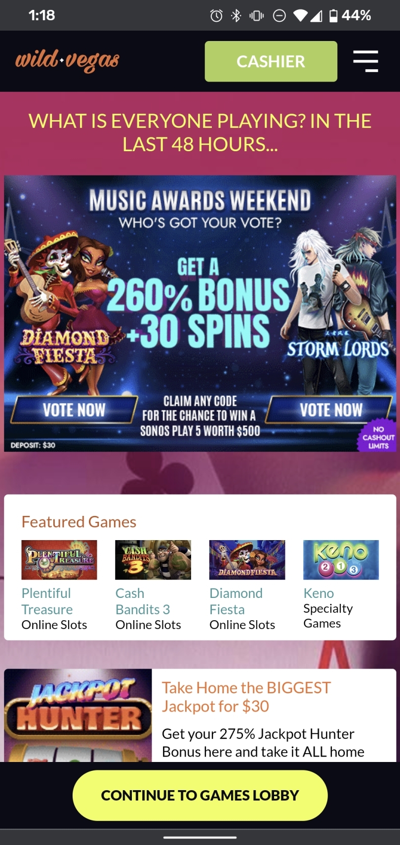 Wcasino: 20 free spins without deposit spicycasinos