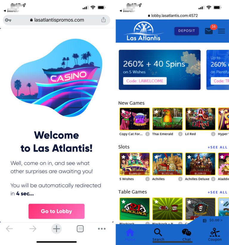 Las Atlantis Casino No Deposit Bonus Code 40 Free Chip May 2024